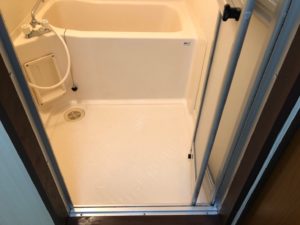 カビだらけのユニット清掃後