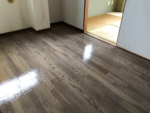 フローリング清掃後